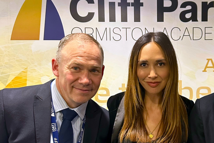 Myleene Klass and Harry French at Cliff Park