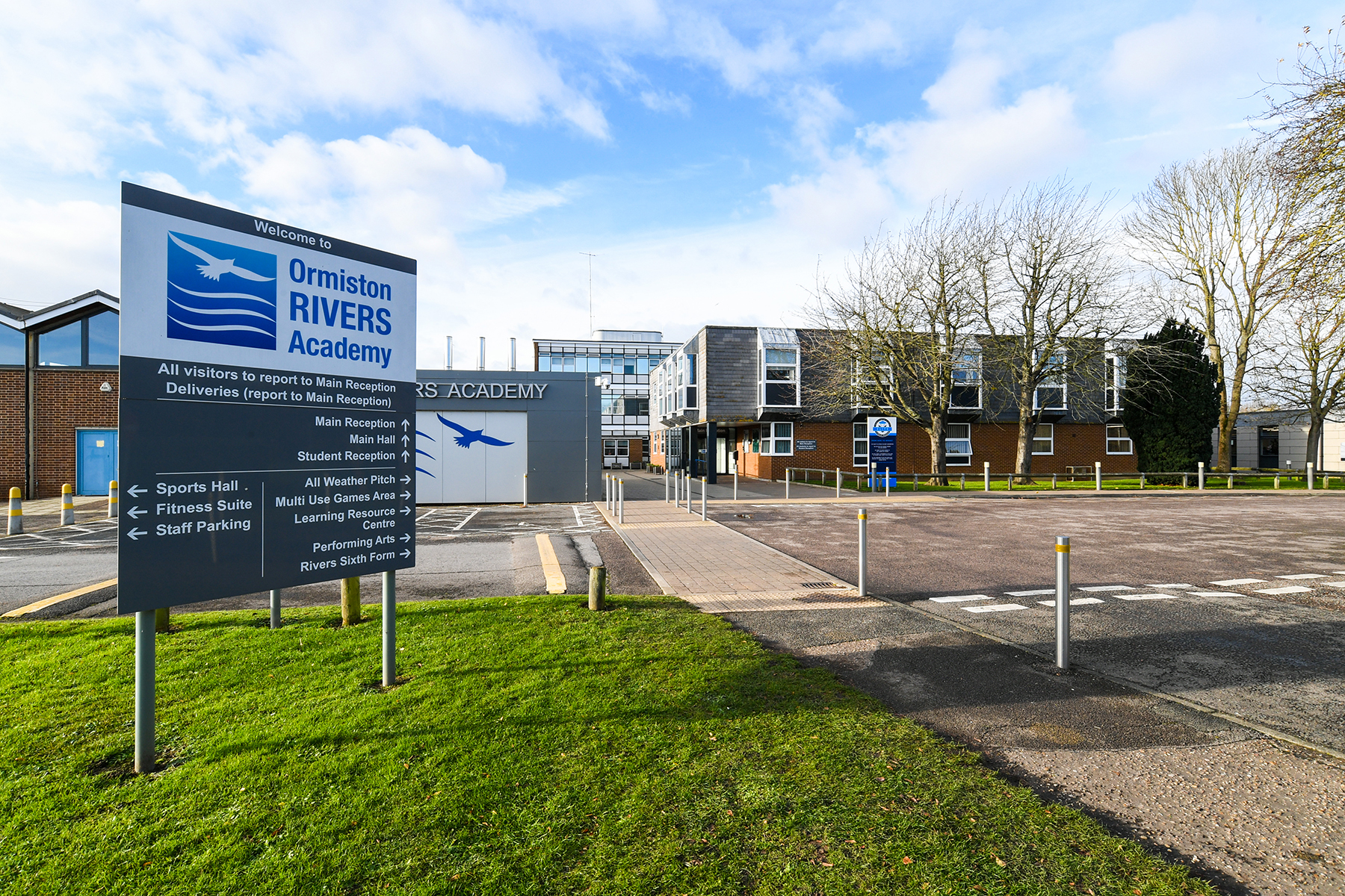 Rivers main entrance