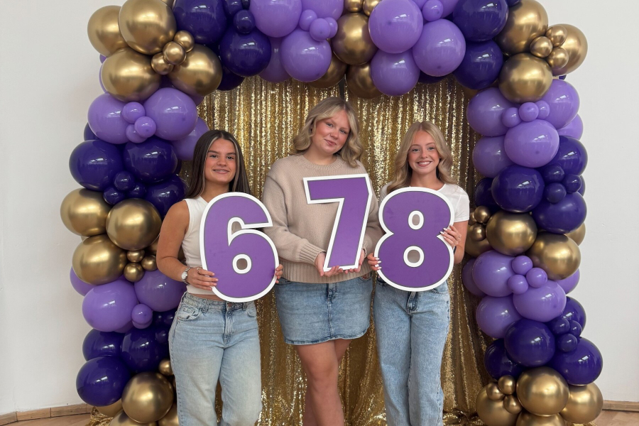 Mollie Robison, Millie Rafferty and Macey Ford celebrate their GCSE results